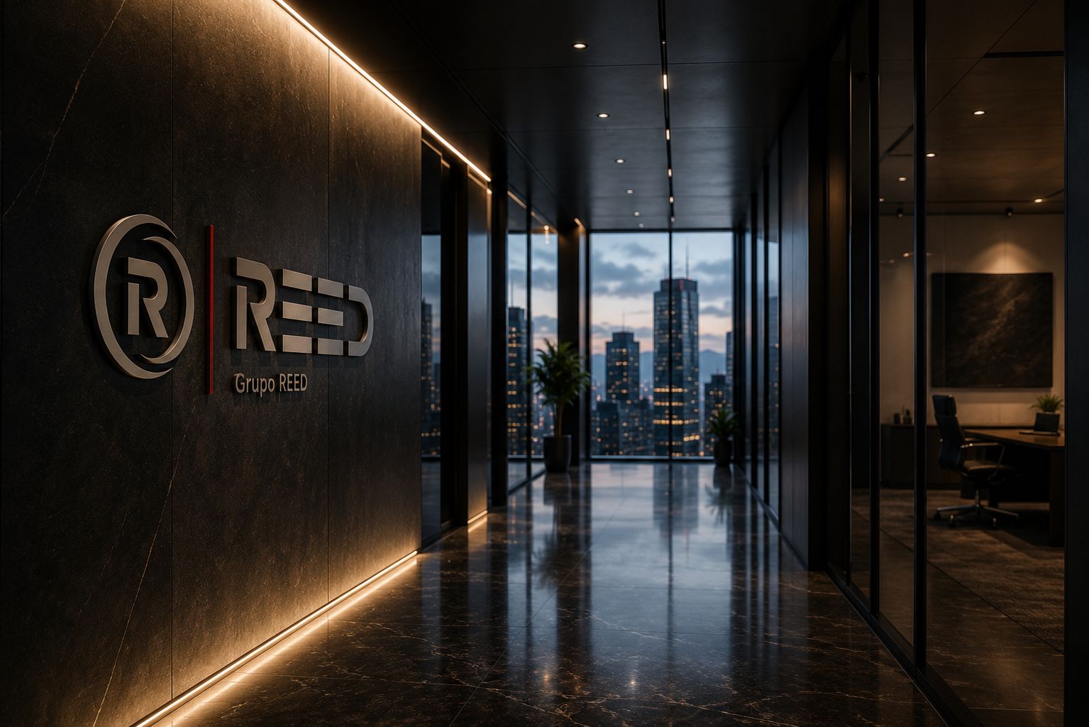 Pasillo corporativo Grupo REED